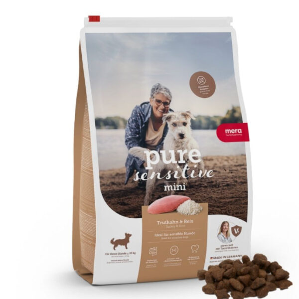 Mera - Pure Sensitive - Dry food for miniature breed sensitive adult dogs with turkey meat and rice