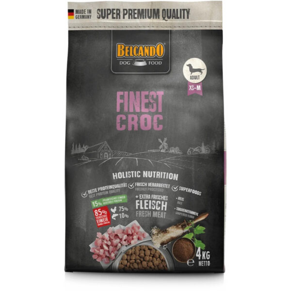 Premium dog food with fresh meat