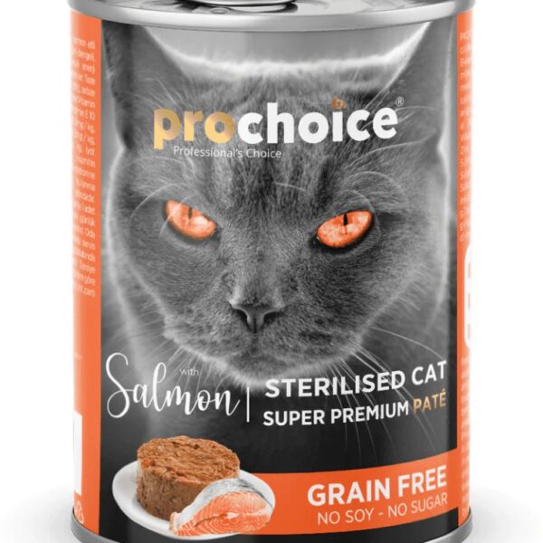 PROCHOICE Sterilized Cat Canned Food with Salmon 400g