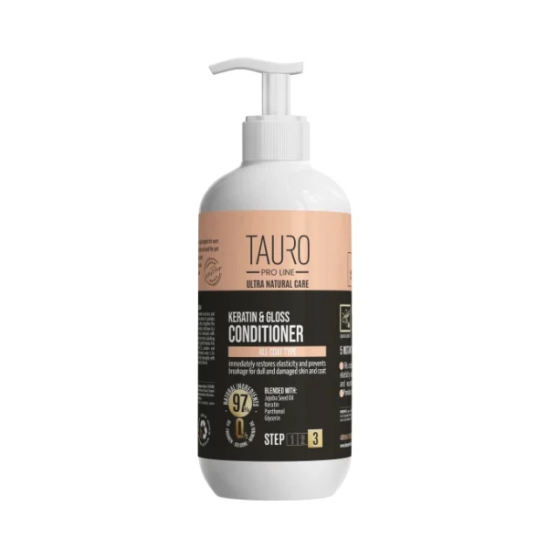 Tauro Pro Line - Ultra Natural Care conditioner with keratin for dogs and cats coat
